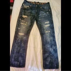 Rock Revival Distressed Jeans (Men)